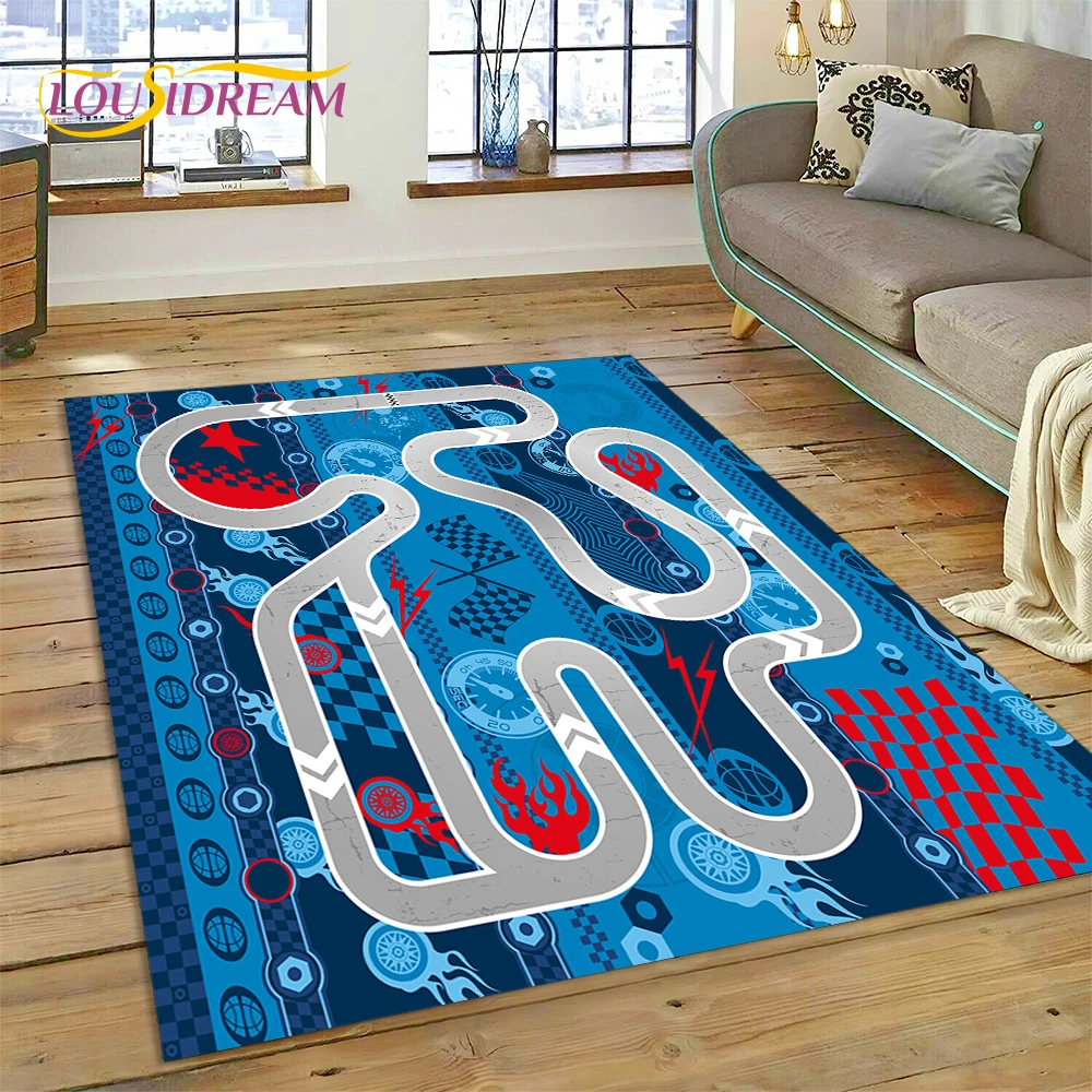 Commercial Road Printing - City Traffic Road Map Runway Kinderspielmatte
