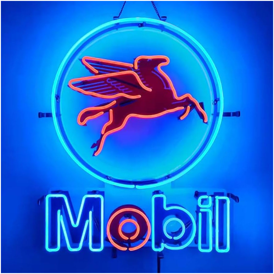 Commercial Wall Printing - Neon-Schild Echtes Glas für Garage Werkstatt
