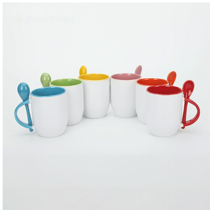 Sublimation Mug Blank - 2 Stück Sublimations-Kaffeebecher mit Kreativem Farbigen