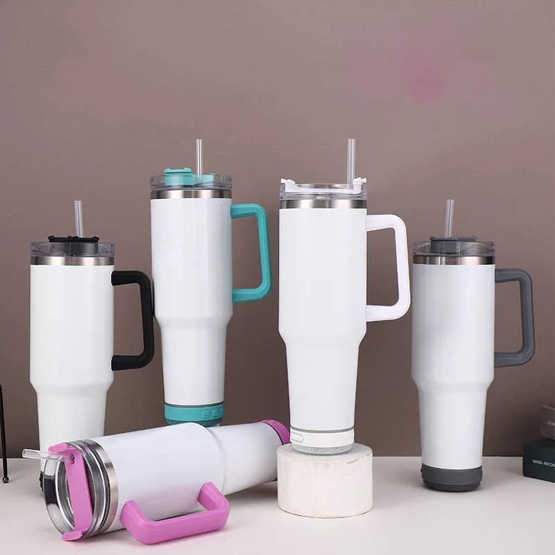 Sublimation Mug Blank - 40OZ Sublimations-Blanko-Becher aus Edelstahl, vakuumisoliert, Musikbecher,