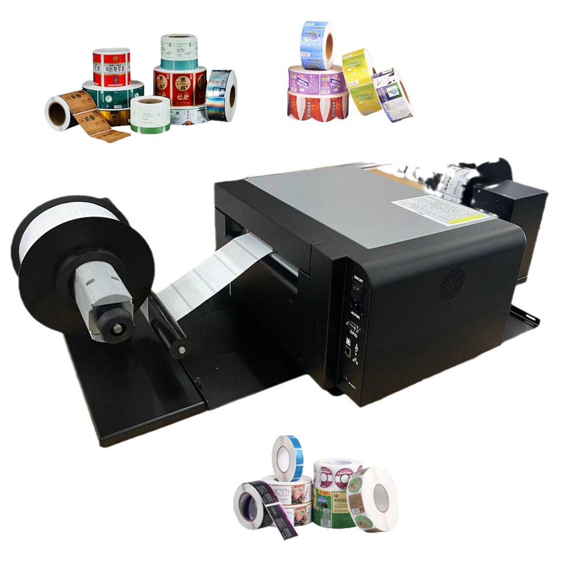 Commercial Digital Printing - Roll-to-Roll Digitaler Farbetikettendrucker Inkjet-Aufkleberdruckmaschine für Selbstklebeetiketten