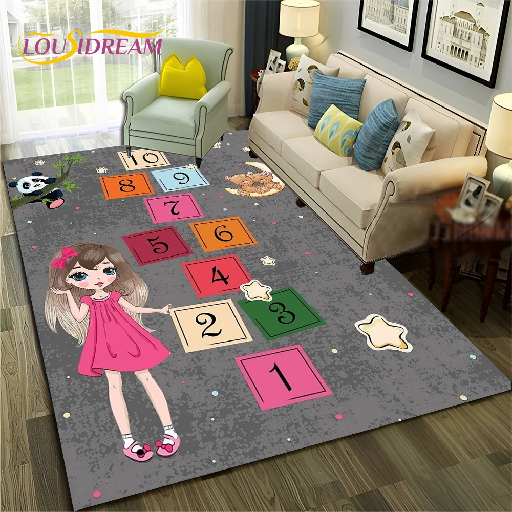 Commercial Digital Printing - 3D Hopscotch Kind Digitale Spiele Junge