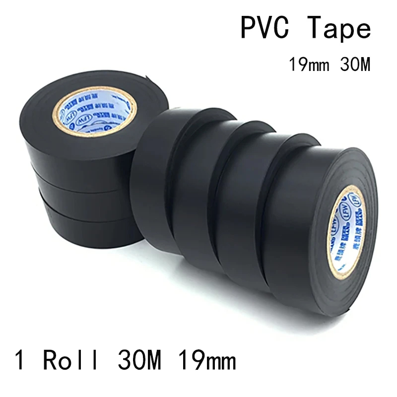 Heat Transfer Vinyl Roll - 1 Stück 19MMX30M schwarzes Isolierband, wasserdichtes,