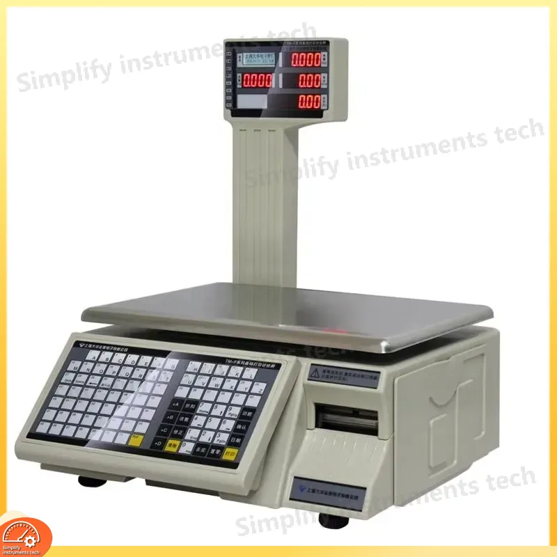 Commercial Digital Printing - Etikettendruckwaage Elektronische Digitale Handelswaage mit Mehrsprachenunterstützung