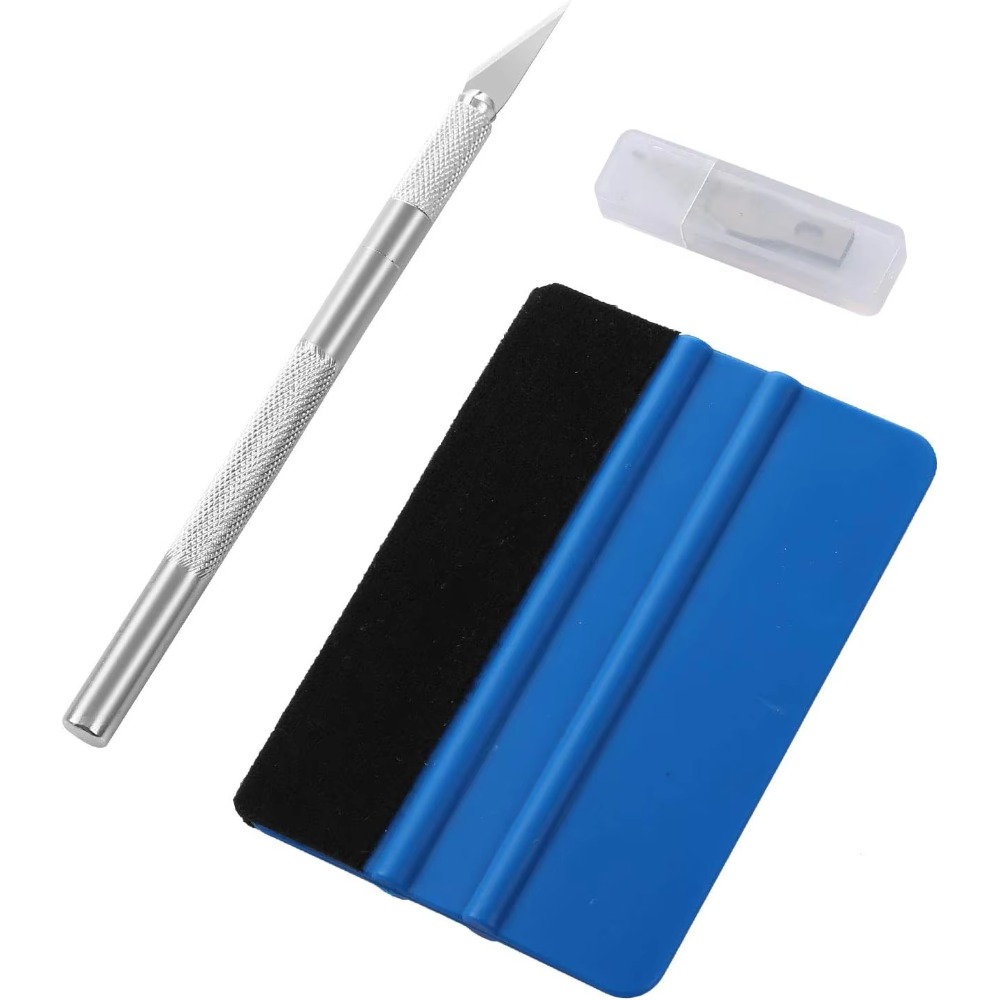 Screen Printing Squeegee - Autofensterfolien-Tönungswerkzeuge, Vorgeschnittenes/Auto-Fenstertönungs-Werkzeugset, Fenstertönungs-Installationskit, Filzabzieher & Bastelmesser