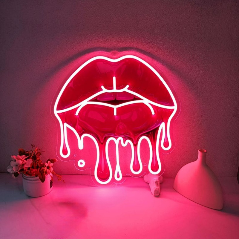 Schmelzende Lippen, UV-gedruck – Commercial Wall Printing Bewertung und Preis