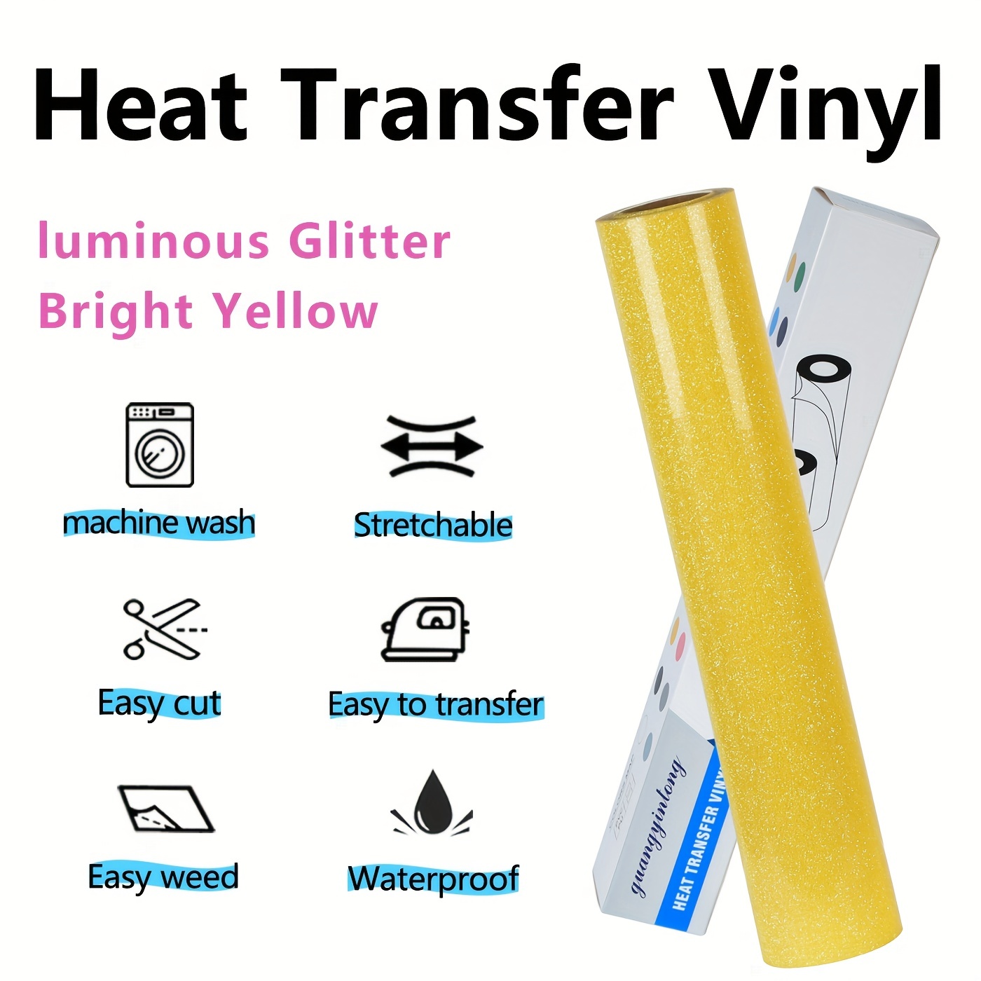 Glitzer-HTV-Transferfolienroll – Heat Transfer Vinyl Roll Bewertung und Preis