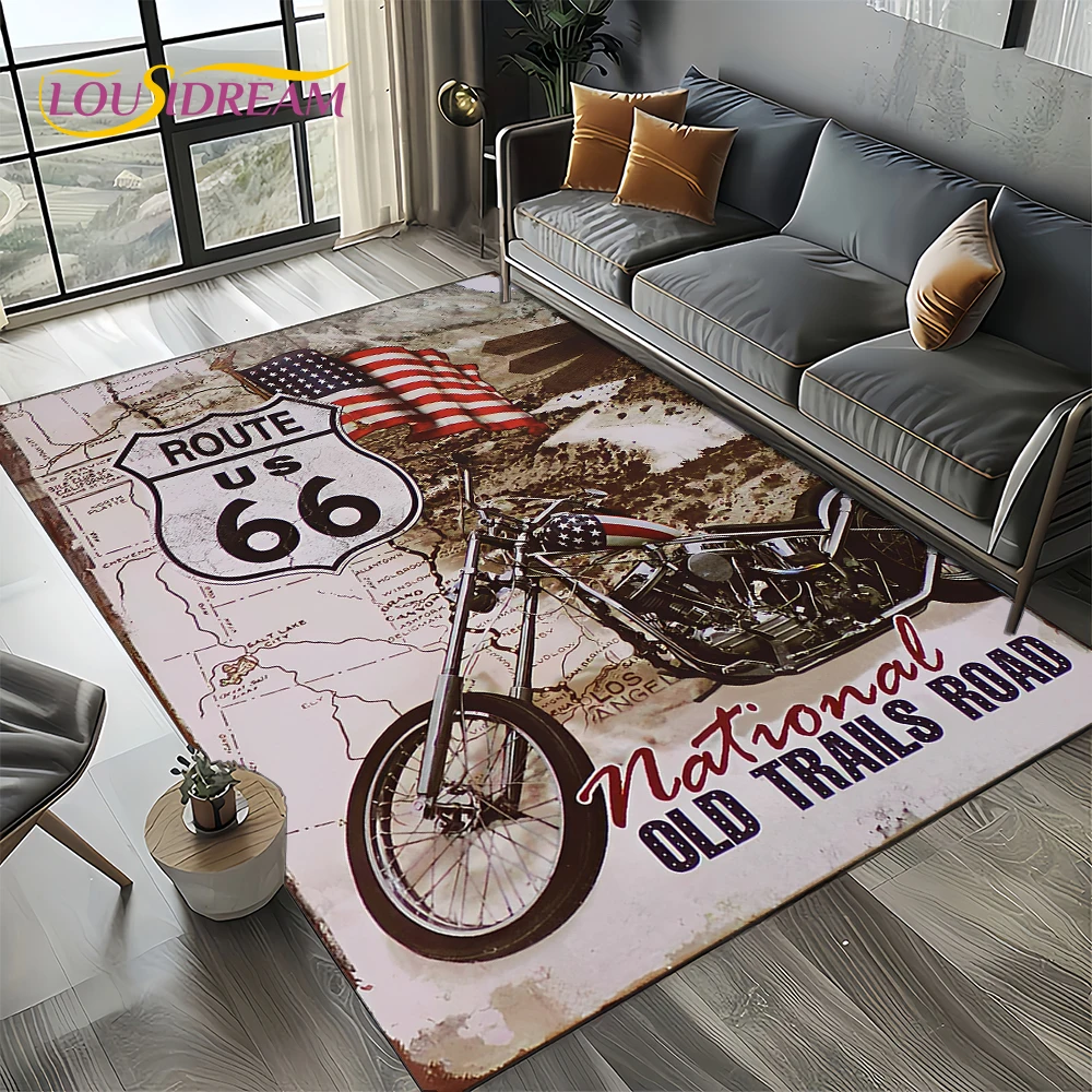 Route 66 Retro America Histori – Commercial Road Printing Bewertung und Preis